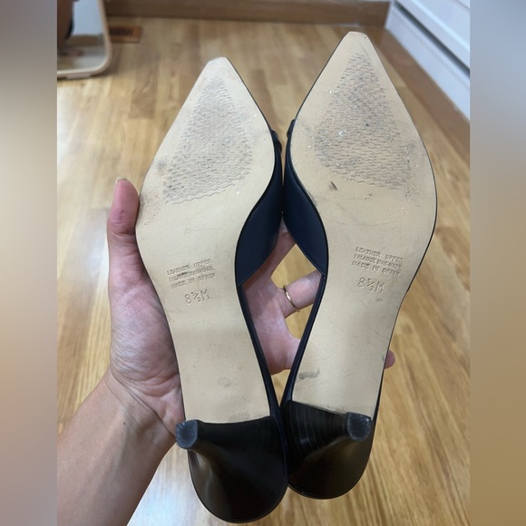 Blue pointed heel toe slip on - Picture 4 of 7